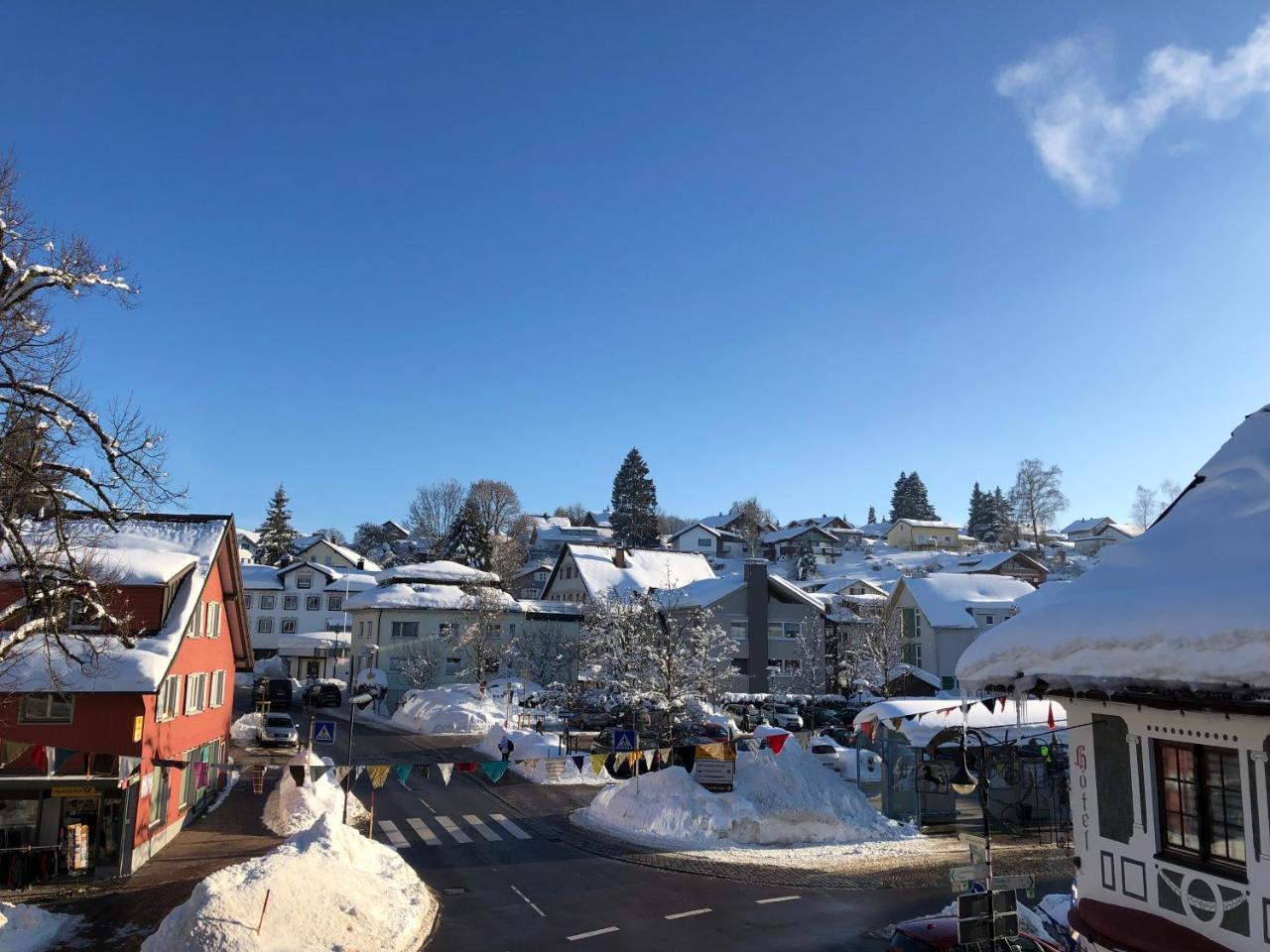 Hotel Alpenrose Gut Schlafen & Fruehstuecken Scheidegg Exterior foto
